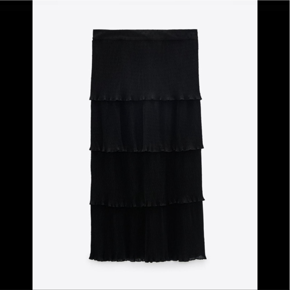 Zara black midi skirt - Picture 6 of 6